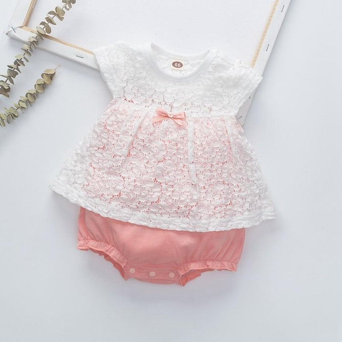 Lace Breathable Bodysuit for Baby Girl