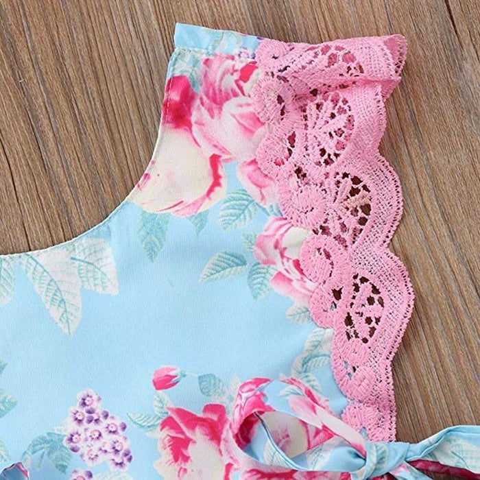 Floral Printed Jumpsuit for Baby Girl