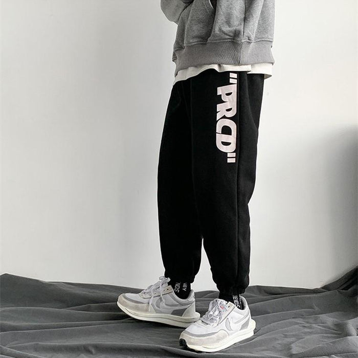 Letter Graphic Drawstring Joggers
