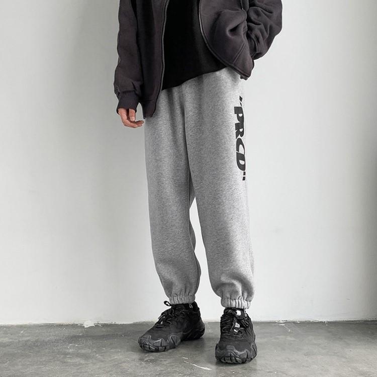 Letter Graphic Drawstring Joggers