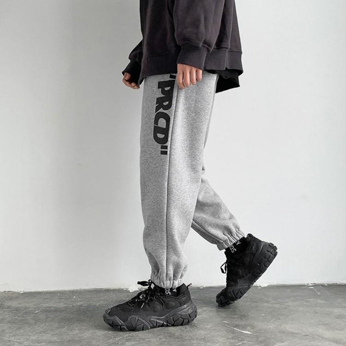 Letter Graphic Drawstring Joggers