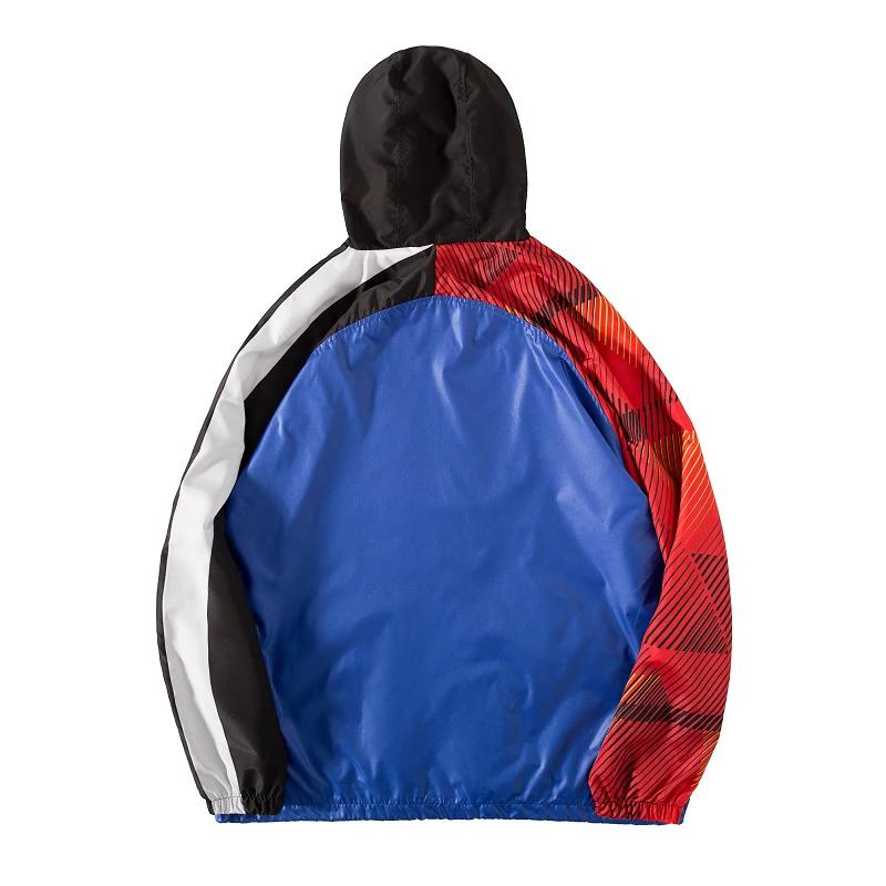 Hooded Multicolor Windbreaker