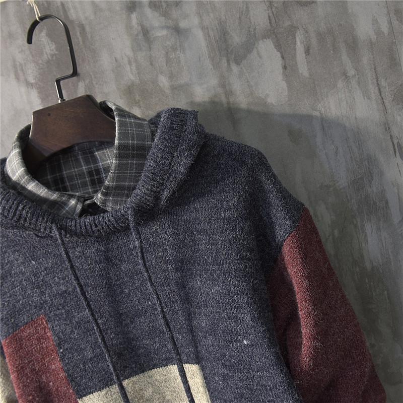 Long Baggy Knitted Hoodie