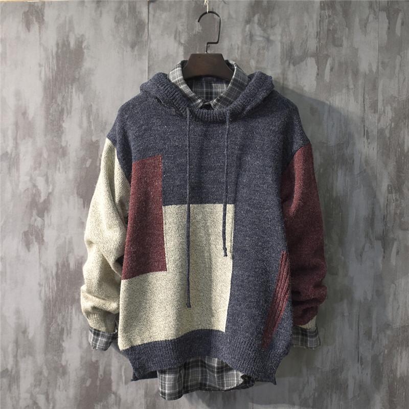 Long Baggy Knitted Hoodie