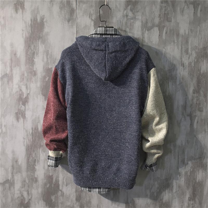 Long Baggy Knitted Hoodie