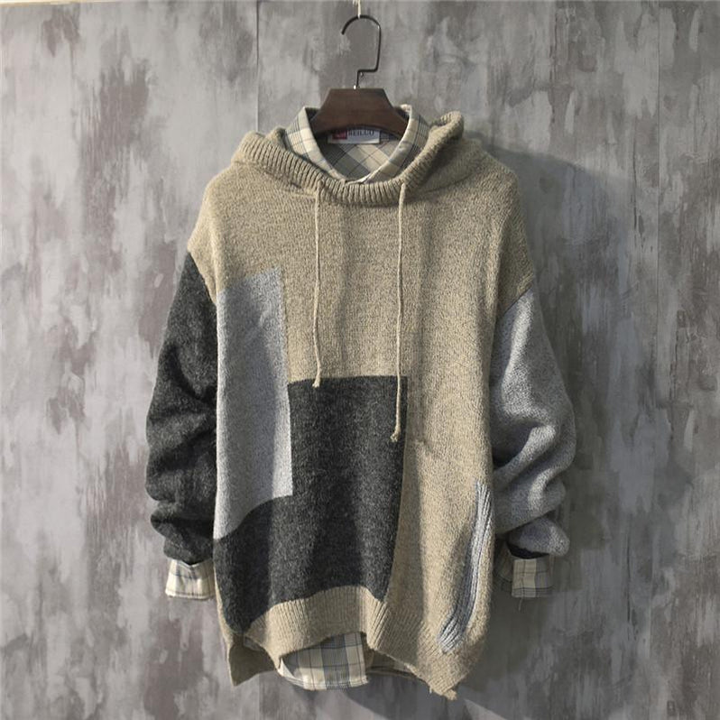 Long Baggy Knitted Hoodie — Agloryz