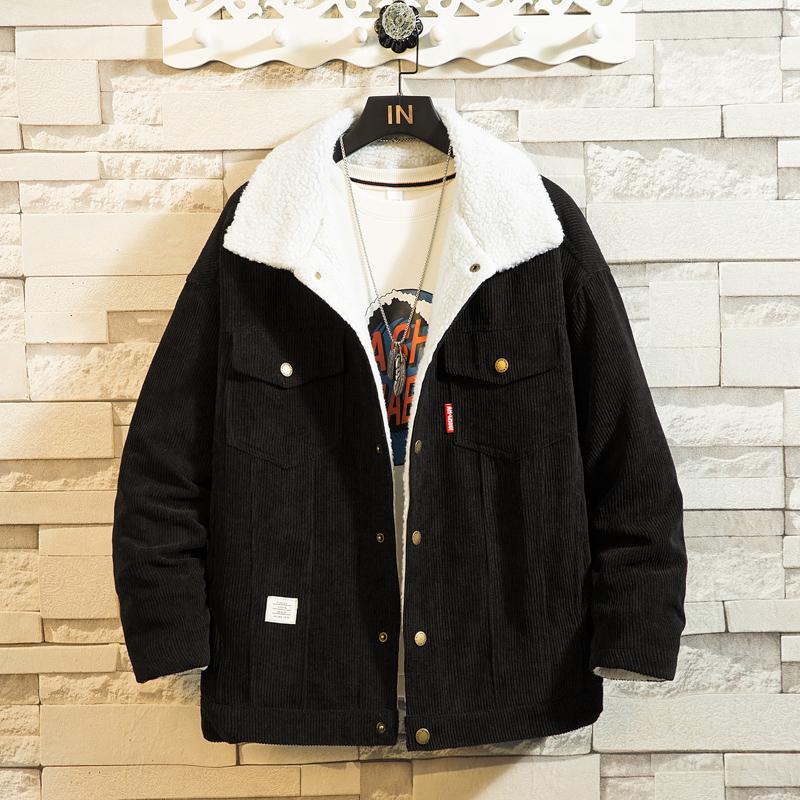 Warm Corduroy Button-Up Jacket