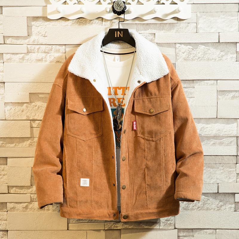 Warm Corduroy Button-Up Jacket