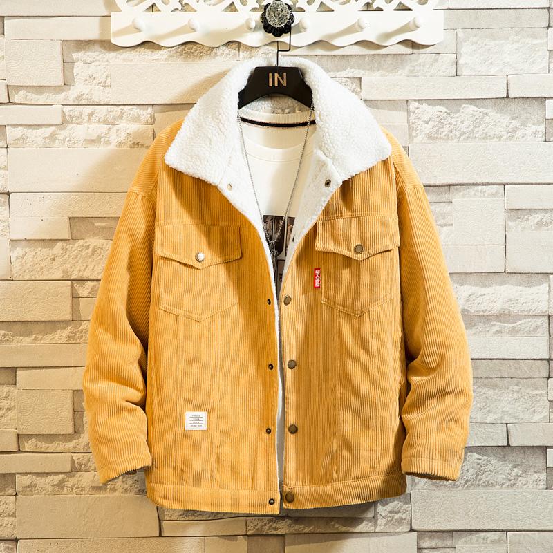 Warm Corduroy Button-Up Jacket