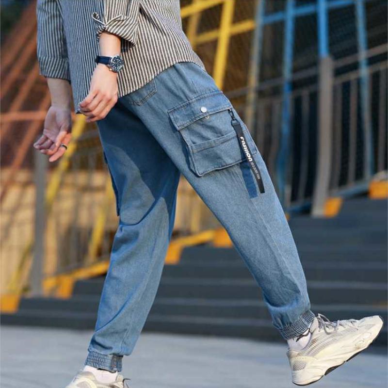 Casual denim lentebroek