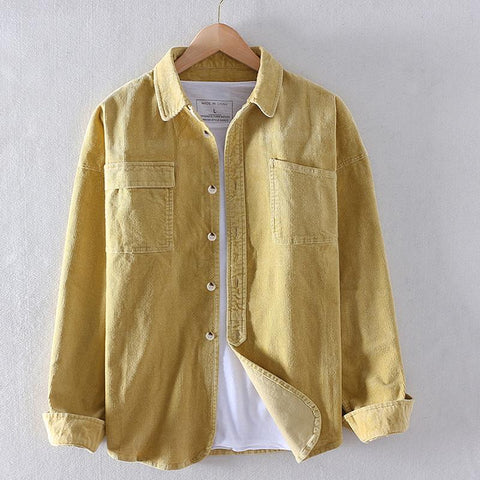 Camisa de pana con dos bolsillos