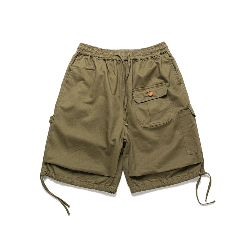 Solid Summer Cargo Shorts