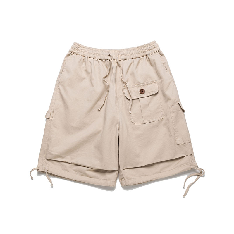 Solid Summer Cargo Shorts