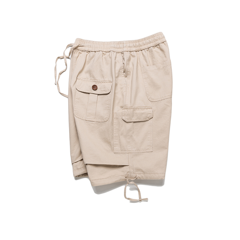 Solid Summer Cargo Shorts