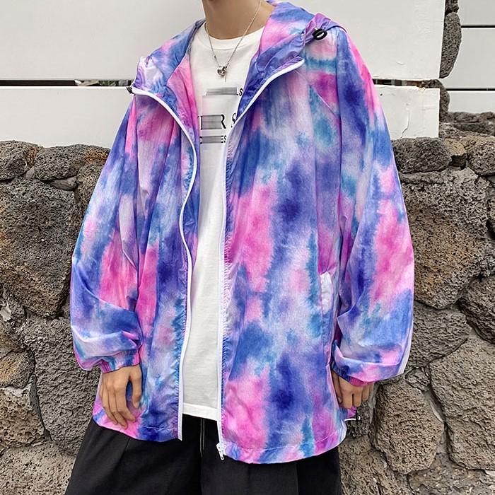 Tie-dye Hooded Jacket