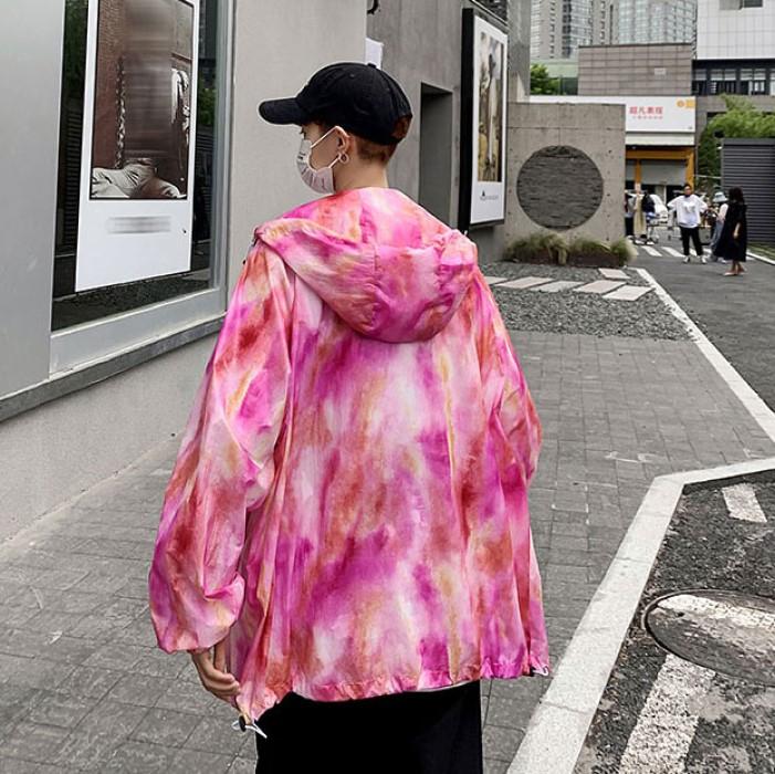 Tie-dye Hooded Jacket
