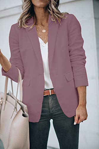 Womens Exotic Colors Blazer Open Front Long Sleeve Casual Jacket
