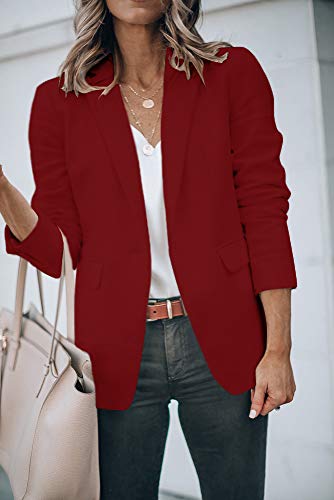 Womens Exotic Colors Blazer Open Front Long Sleeve Casual Jacket