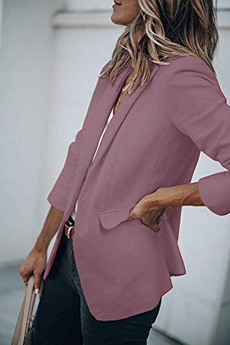 Womens Exotic Colors Blazer Open Front Long Sleeve Casual Jacket
