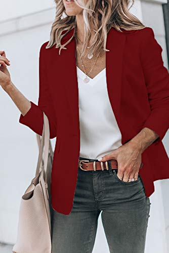 Womens Exotic Colors Blazer Open Front Long Sleeve Casual Jacket