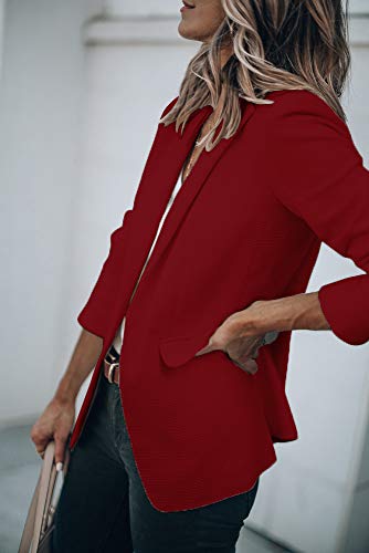 Womens Exotic Colors Blazer Open Front Long Sleeve Casual Jacket