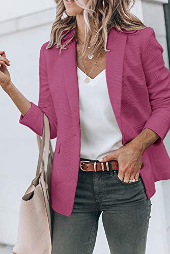 Womens Exotic Colors Blazer Open Front Long Sleeve Casual Jacket