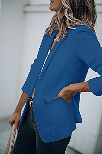 Womens Exotic Colors Blazer Open Front Long Sleeve Casual Jacket
