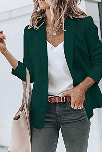 Womens Exotic Colors Blazer Open Front Long Sleeve Casual Jacket