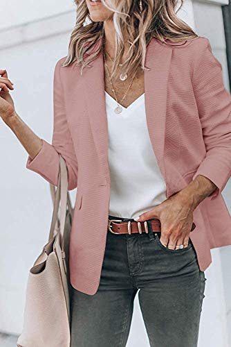 Womens Exotic Colors Blazer Open Front Long Sleeve Casual Jacket