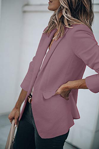 Womens Exotic Colors Blazer Open Front Long Sleeve Casual Jacket