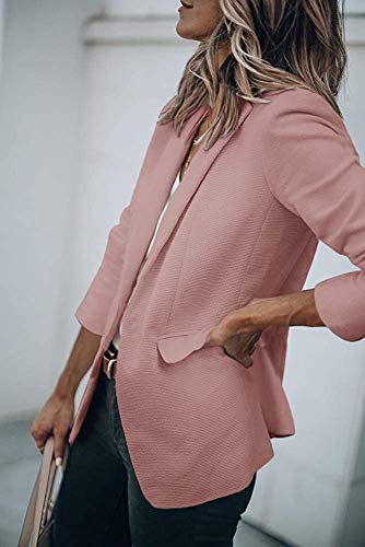 Womens Exotic Colors Blazer Open Front Long Sleeve Casual Jacket