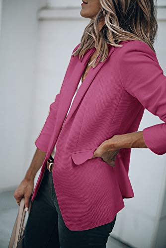Womens Exotic Colors Blazer Open Front Long Sleeve Casual Jacket