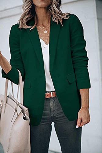 Womens Exotic Colors Blazer Open Front Long Sleeve Casual Jacket