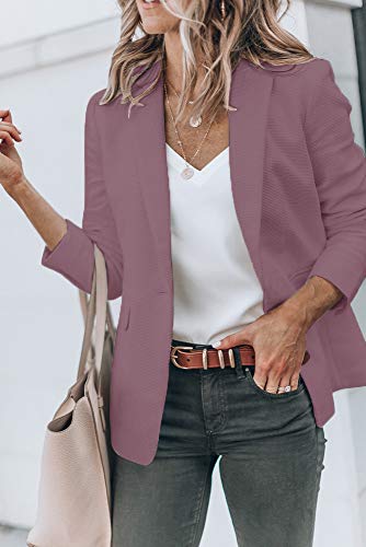 Womens Exotic Colors Blazer Open Front Long Sleeve Casual Jacket