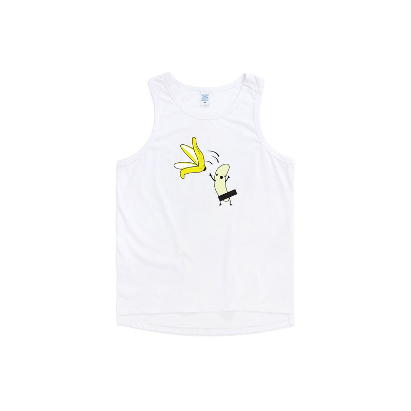 Camiseta sin mangas extragrande Jumping Banana