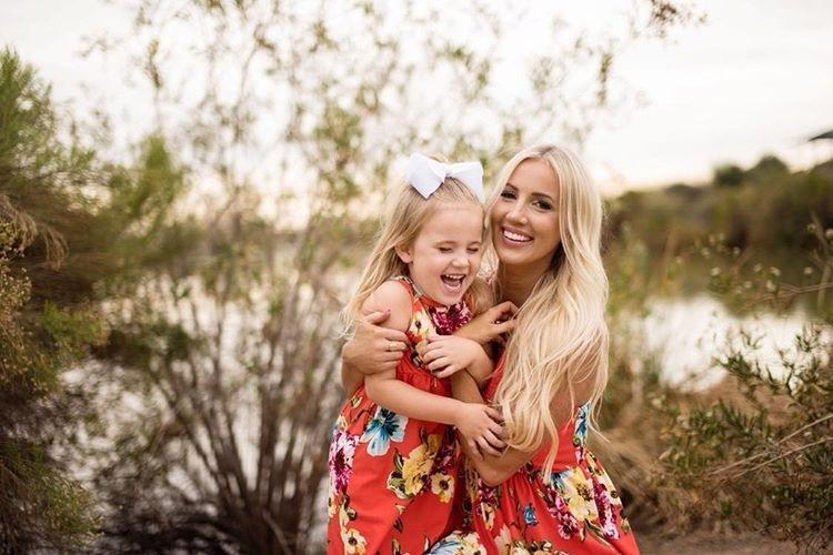 Floral Print Tank Dress For Mommy and Me