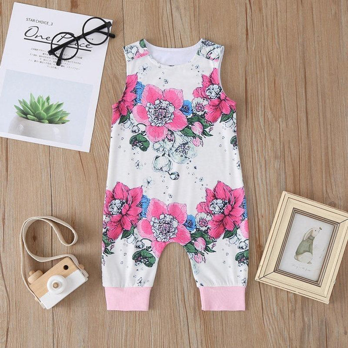 Bloemenpatroon bodysuits voor baby 