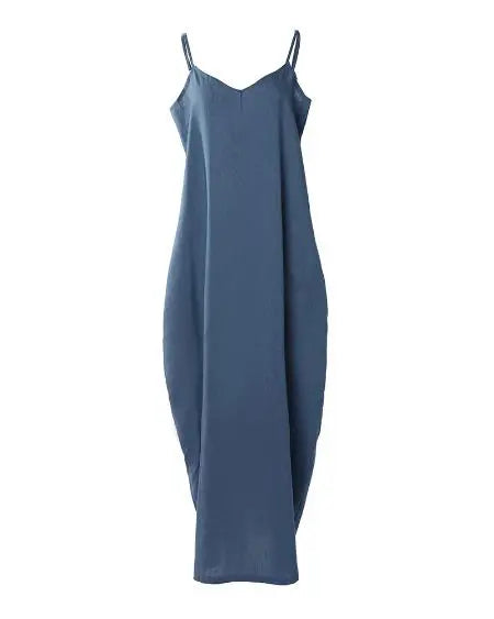 Spaghetti Strap Denim Dress in Plain Design