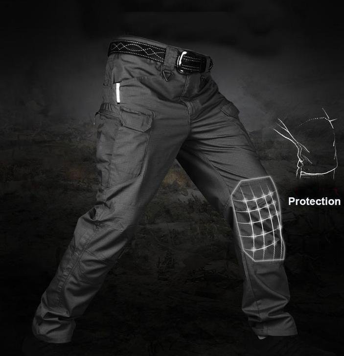 Rugged Outdoor Tactical Waterproof Pants - Multi-Pocket, Ripstop, Quick Dry Design for Adventure Enthusiasts