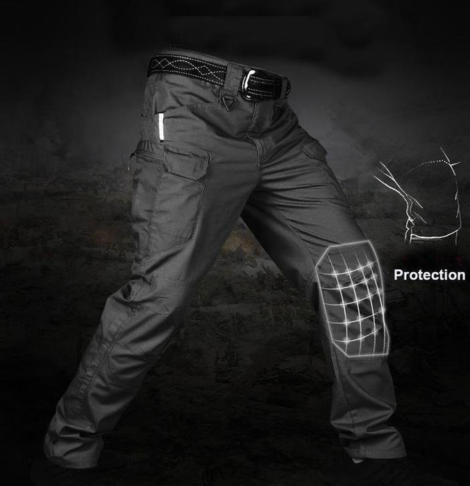 Pantalones impermeables tácticos resistentes para exteriores: diseño multibolsillos, antidesgarros y de secado rápido para entusiastas de la aventura 