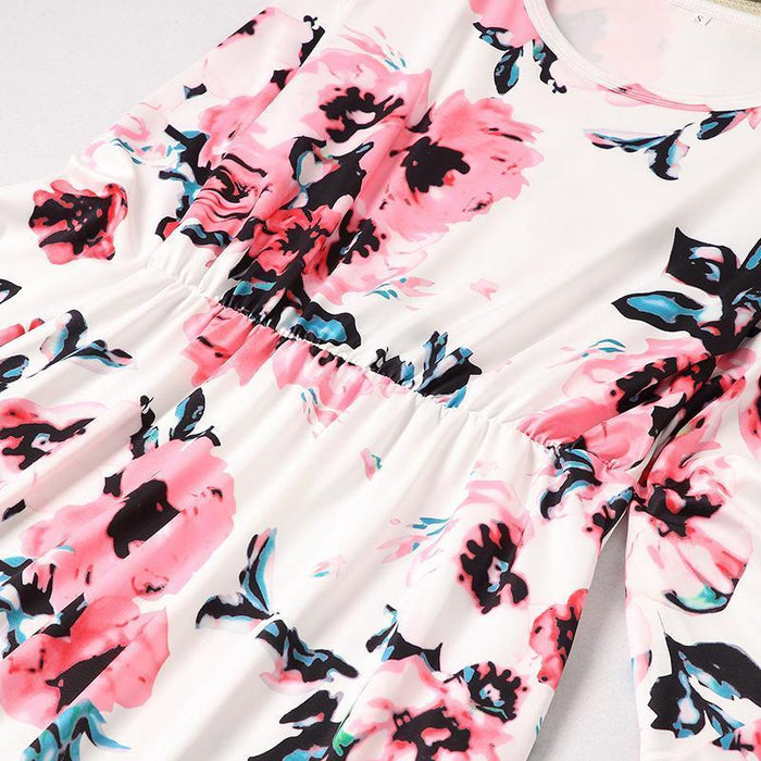 Beautiful Floral Printed Dresses for Mommy and Me