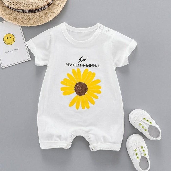 Daisy Pattern Bodysuit for Baby Girl