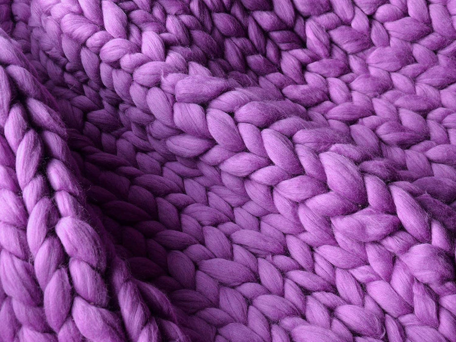 Chunky Knit Blanket – Cozy and Warm Braided Blanket for Couch and Bed