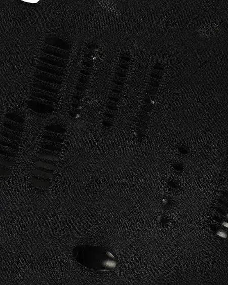 Button Down Shirt with Hollow Design