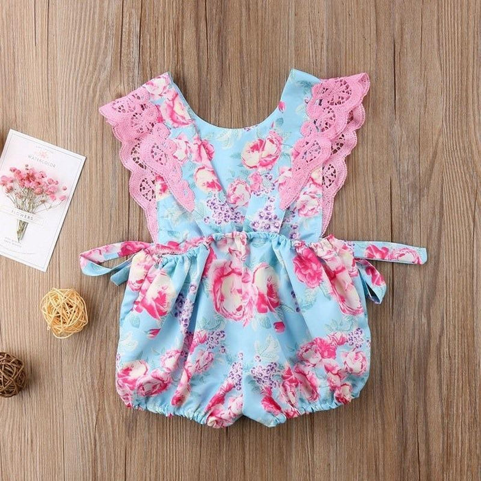 Floral Printed Jumpsuit for Baby Girl