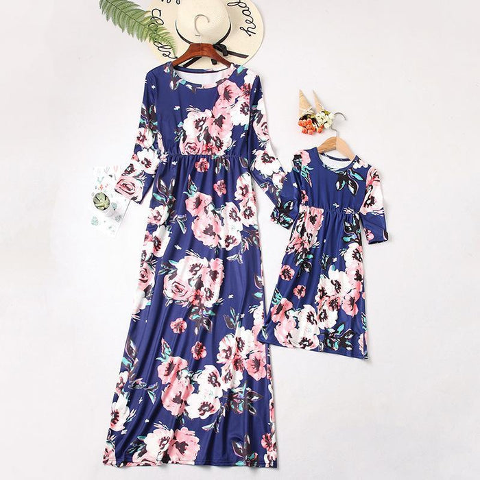 Beautiful Floral Printed Dresses for Mommy and Me