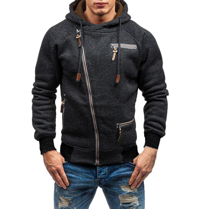 Asymmetrical Zip Up Hoodie