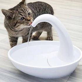 Dispensador automático de agua para gatos con fuente de flujo purificado SWAN