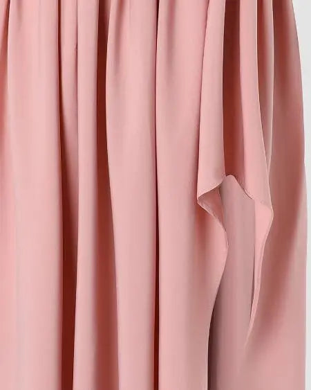 Asymmetrical Dress with One Shoulder and Ruched Design