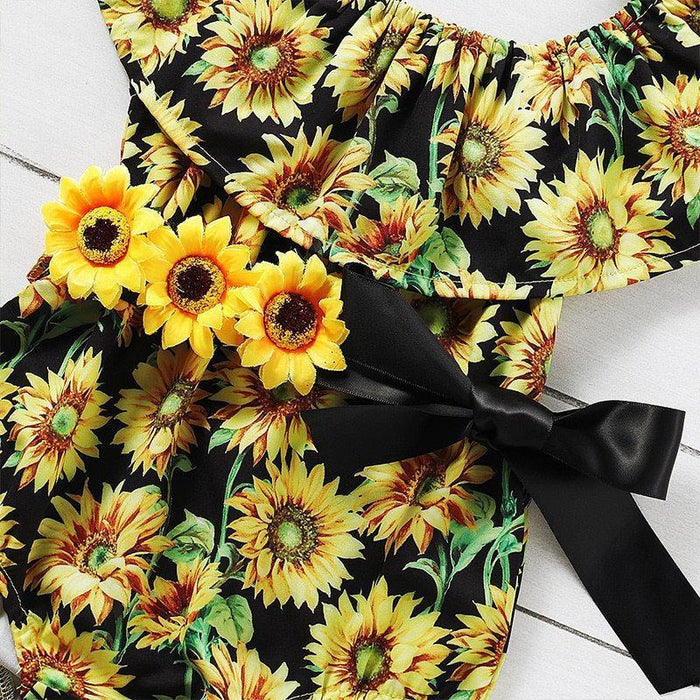 Bloemenprint bodysuit voor babymeisje 